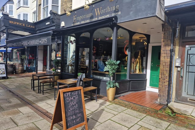 Emporium Worthing is a great little place with not only a fabulous shop but a secret garden, where you can enjoy a cocktail or a glass of wine