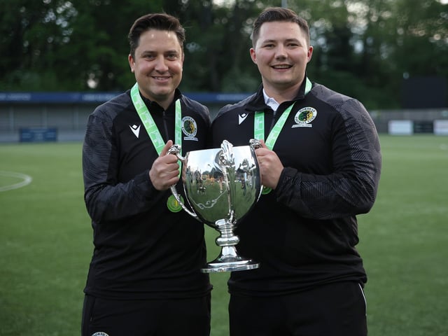 Natalie Mayhew's pictures of Horsham FC's Isthmian League title celebrations