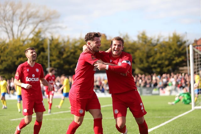 Action and celebrations from Worthing's win over Weston-super-Mare