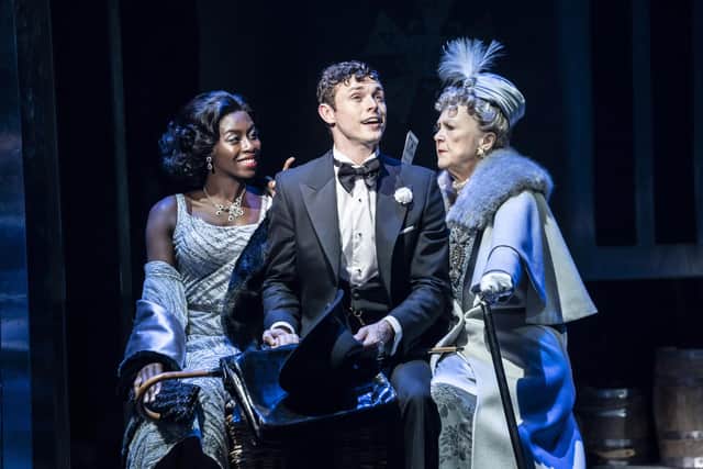 Merryl Ansah as Irene Roth, Charlie Stemp as Bobby Child & Gay Soper as Lottie Child - photo by Johan Persson