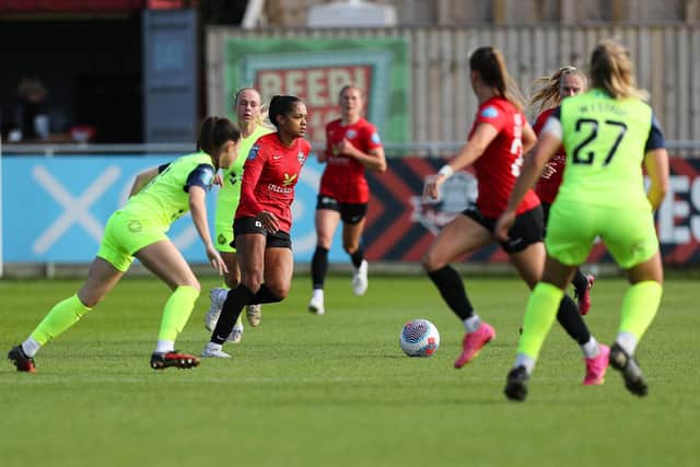 Lewes Women in action against Sunderland - a £5m investment proposal for the women's side of the club has moved a step closer | Picture: James Boyes