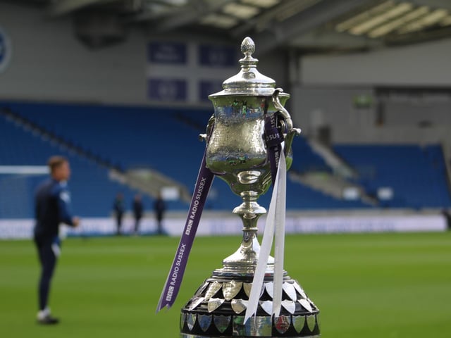 Brighton and Hove Albion v Worthing - Sussex Senior Challenge Cup final 2021/22 season. Picture by Cory Pickford