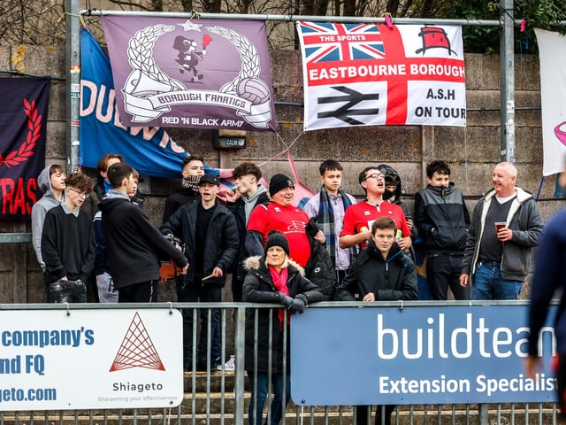 Action and goal celebrations from Eastbourne Borough's fine 3-1 win at Dulwich Hamlet in National League South