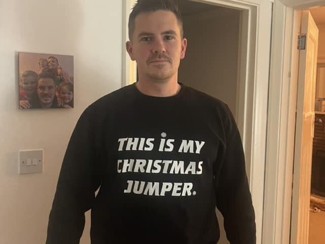 Chris Pullar, from Worthing, shared this photo of his self-explanatory jumper!