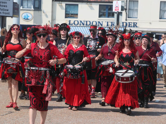 Hastings Old Town Carnival Week 2024, photo Roberts Photographic: Opening Ceremony and the RNLI concert to celebrate the 200th anniversary of the Royal National Lifeboat Institution - 1824 to 2024.