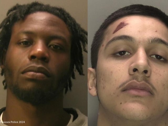 A London group have been sentenced following a burglary in Seaford. Police were called to the incident at a property in Coxwell Close on January 7. It was heard two men; Remy Cadoret (right) and Romeo Dankwa (left), and a 15-year-old boy who can’t be named for legal reasons, forced their way into the house. One of the males is believed to have had a knife and assaulted a man in the property. Bank cards, cash and a number of electronics were stolen during the raid. Acting on intelligence, police quickly identified the vehicle they attempted to escape in. Following a pursuit, the car crashed, and they were all arrested and later charged with aggravated burglary. Cadoret, 20, of Mayola Road, Hackney and Dankwa, 20, of Walford Road, Hackney were found guilty following a three-week trial at Brighton Crown Court, which begun on June 24. The 15-year-old boy from Bromley pleaded guilty at Liverpool Youth Court on June 18 and was referred to the Youth Offender Panel. Cadoret and Dankwa were both sentenced to 42 months’ imprisonment when appearing before Lewes Crown Court on September 20.