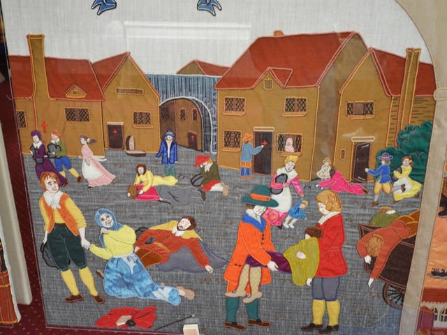 The Hastings Embroidery is on display at the town hall Thursdays-Mondays 10-4 until Sunday, Nov 1.