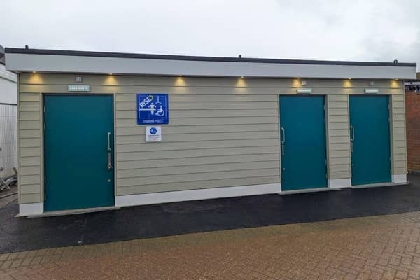 New public toilet facility in Vicarage Field, Hailsham.