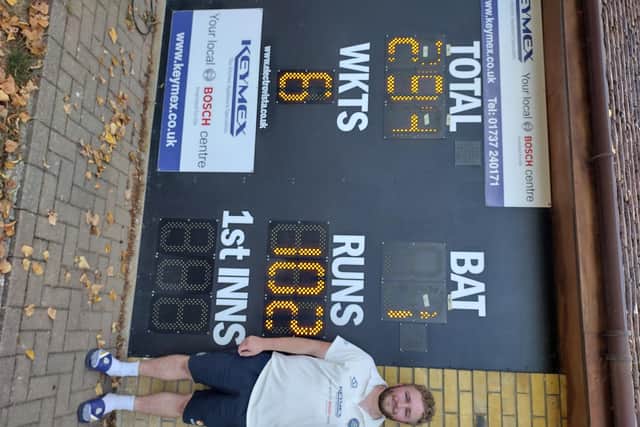 A terrific century by opener and skipper Andrew Thomas and five wickets from Rob Woodward helped Horley 2nd XI romp to a 155-run win against Teddington Town.
