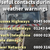 Eastbourne Police warn for incidents on the road amid storm