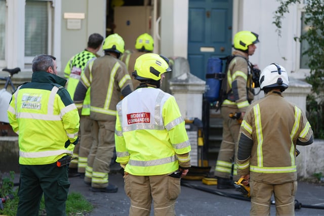 East Sussex Fire and Rescue Service said crews from East and West Sussex responded to a call about a residential fire on Sackville Road, Hove, on Tuesday evening, May 16