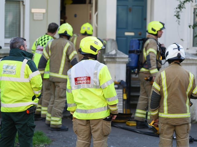 East Sussex Fire and Rescue Service said crews from East and West Sussex responded to a call about a residential fire on Sackville Road, Hove, on Tuesday evening, May 16