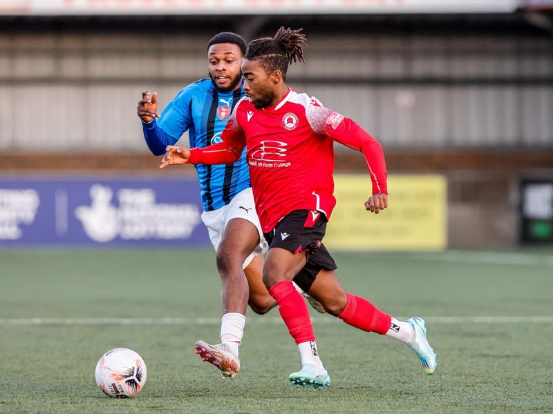 Action from Eastbourne Borough's 2-1 FA Trophy third round defeat at home to Bracknell Town