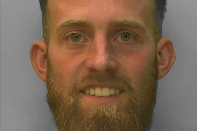 Lewis Hilton, 26, of Craven Road, Brighton was arrested on July 27, 2022, and later charged with grievous bodily harm. Picture courtesy of Sussex Police