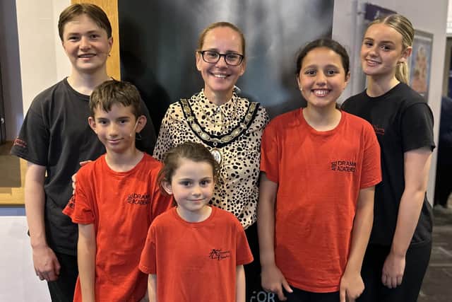 Haywards Heath town mayor Stephanie Inglesfield praised the young performers from Ariel Company Theatre at their recent showcase