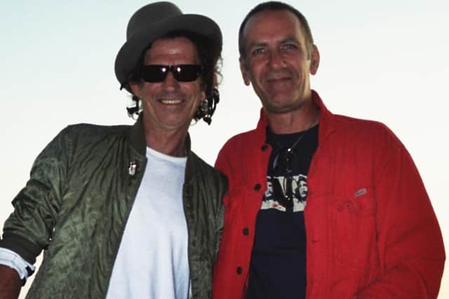 Alan Clayton & Keith Richards - contributed pic