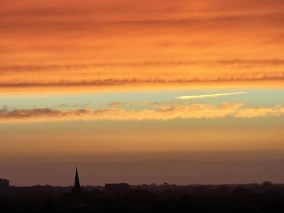 A perfect sunset in Worthing.