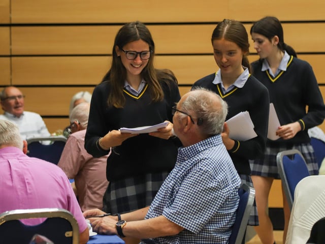 More than 120 senior citizens were treated to a summer tea party at Burgess Hill Girls on Tuesday, July 4