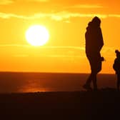 Photographer Eddie Mitchell took these pictures of the stunning sunset in Worthing at the weekend