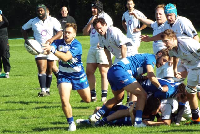 Hastings and Bexhill RFC in action against Old Dunstonians
