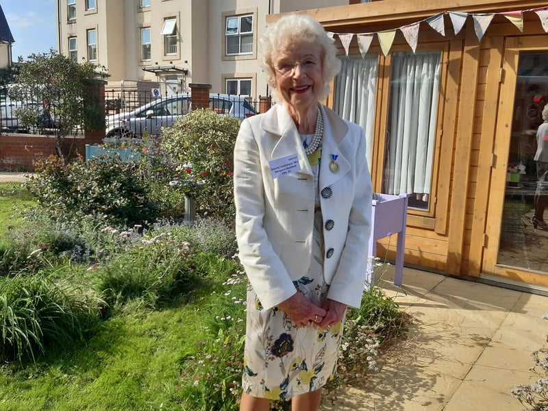 Deputy Lieutenant Margaret Bamford, who was involved in fundraising for Haviland House back in 2014