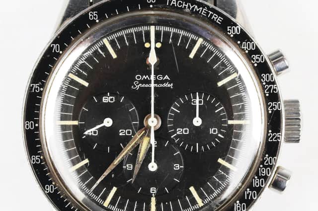 A rare 1962 Omega Speedmaster chronograph steel cased gentleman's bracelet wristwatch.