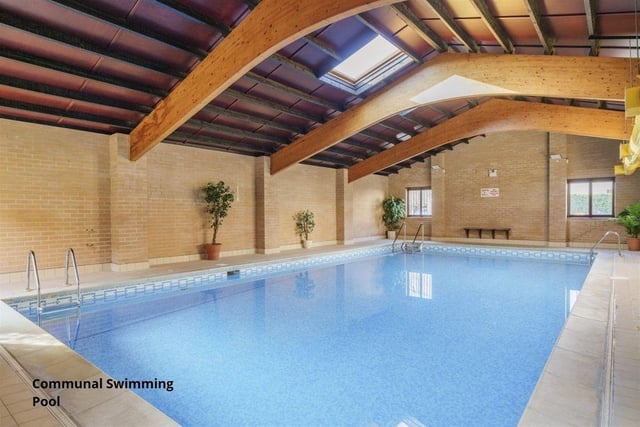The communal pool is entirely maintained and fully heated.