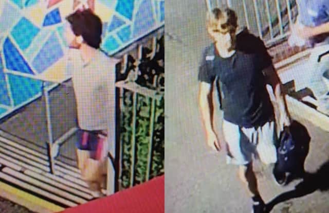 Sussex Police are appealing for information of the identities of two men following a robbery in Hove.