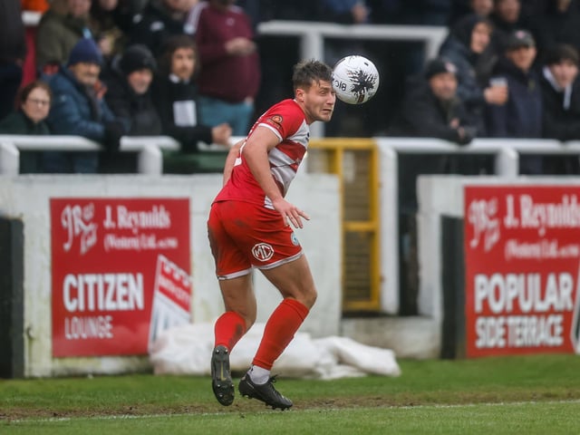 Action from Eastbourne Borough's visit to Bath City in National League South