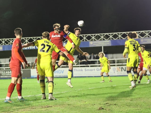 Action from Worthing's National League South win at Farnborough