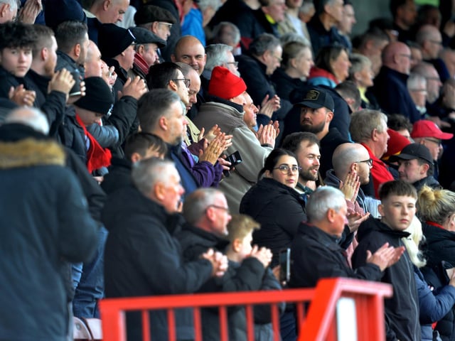 Crawley Town v Rochdale.crowd pictures. Pic S Robards SR2303253