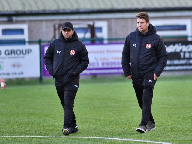 Steyning Town v Crowborough Athletic in the SCFL premier