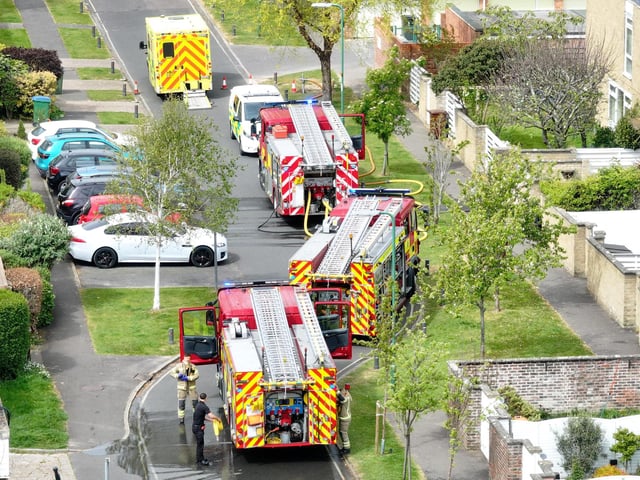 A person rescued from a property fire in Rustington is in a ‘serious condition’, according to emergency services