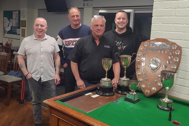 Horsham billiards - The Plough (Lower Beeding)  who won the League Championship and Team Cup