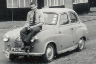 John McGregor in 1967 with his first car