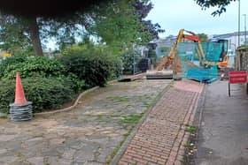 A council inspector visited the site and ‘has instructed that the footway must be re-opened immediately’. Photo: Derrick Chester