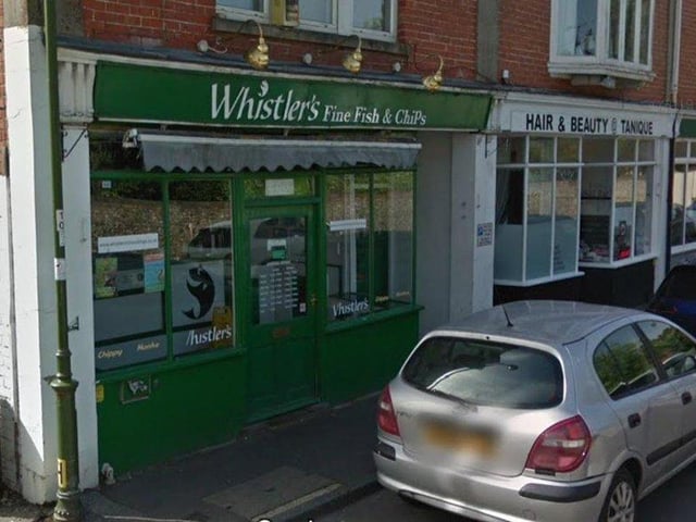 Whistler's Fine Fish and Chips, 1 The Grove, Westbourne PO10 8UJ England+44 1243 37281 (credit Google Images)