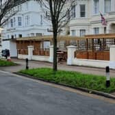 Eastbourne Borough Council has removed a hotel structure that was described by a government planning inspector as having a ‘degrading and harmful impact’ on the surrounding conservation area. Picture: Eastbourne Borough Council