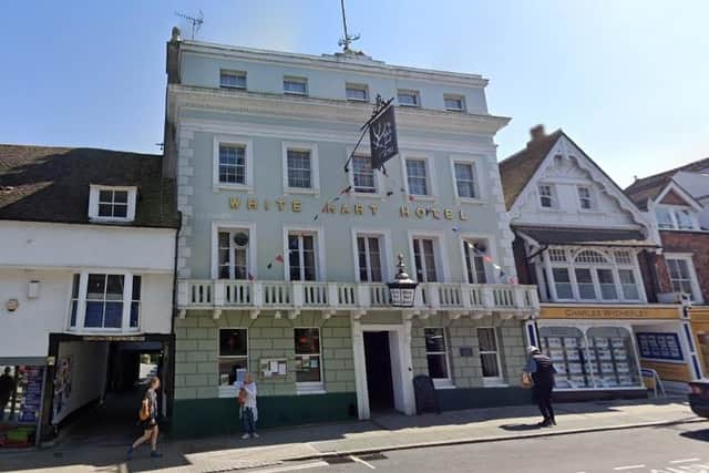 The iconic White Hart Hotel in Lewes has been sold. Image: Google Street View