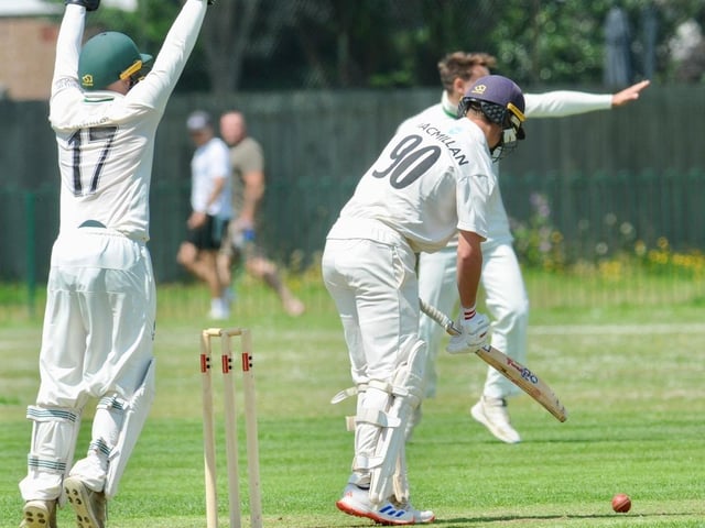 Three Bridges went joint top of the Sussex Cricket League Premier Division after a four-wicket win against bottom side Worthing. Photographer Stephen Goodger was on hand to catch the action