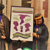 Members of Horsham Labour Party and supporters honoured the work of suffragettes on International Women's Day
