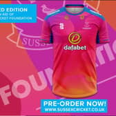The one-off shirt that will raise funds for - and the profile of - Sussex Cricket Foundation