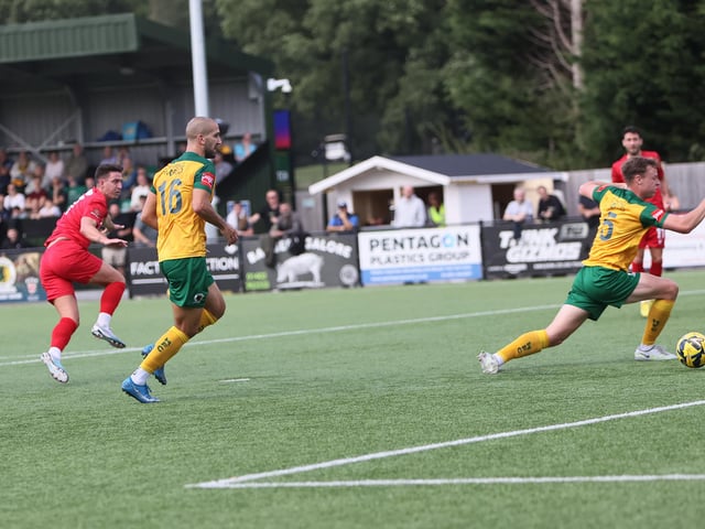 Action from Worthing FC's 3-0 friendly win at Horsham