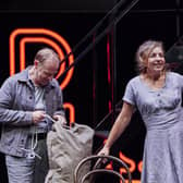 Jonathan Slinger and Kirsty Bushell A View From The Bridge at Chichester Festival Theatre. Photo: The Other Richard