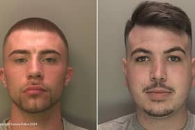 Sussex Police said Kaydon Prior (left), 23, of Hazelwick Avenue, Crawley, was sentenced to 28 years in custody and Jason Curtis (right), 22, of Lairdale Road, Lambeth, London, was jailed for 22 years