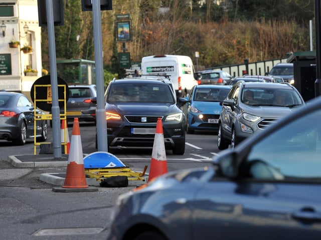 New traffic lights at the junction of Station Road, Church Road and Mill Road in Burgess Hill