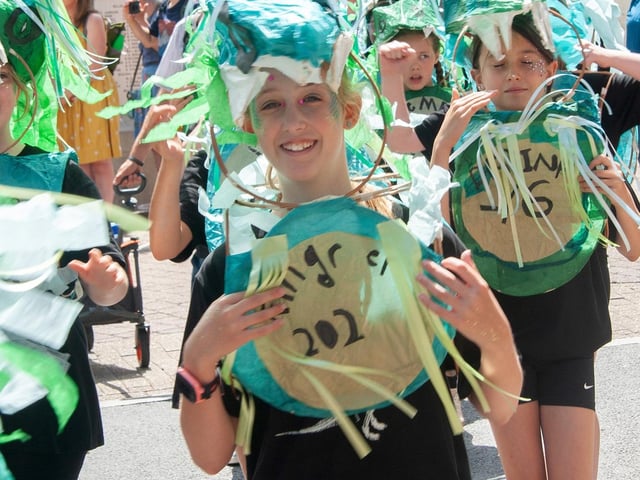 Colourful costumes on display. Edward Reeves Photography, Lewes
