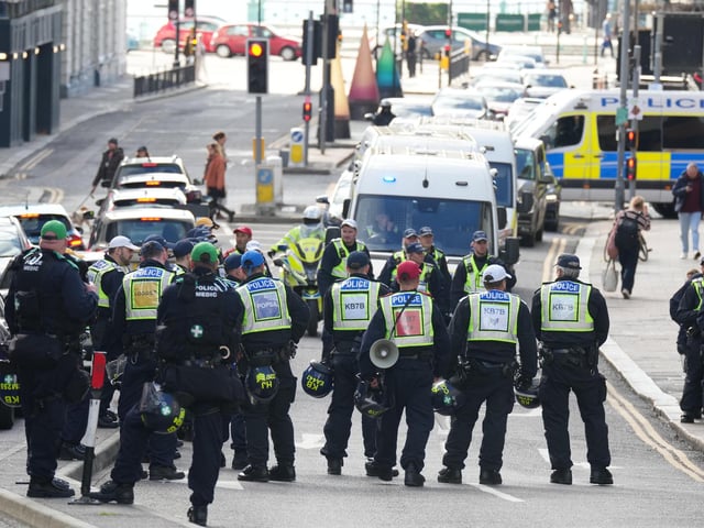 An increased police presence has been seen across Brighton on Sunday (October 18), as thousands of football fans descended on the city for Albion's Premier League clash with rivals Crystal Palace.