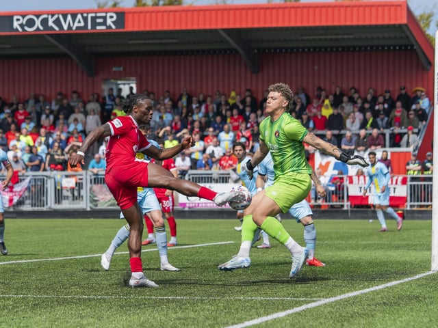 Worthing beat Ebbsfleet to clinch the National League South title