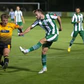 Chichester City in league action against Littlehampron last week -and they were under the lights again to beat Burgess Hill in the Velocity Trophy | Picture: Neil Holmes